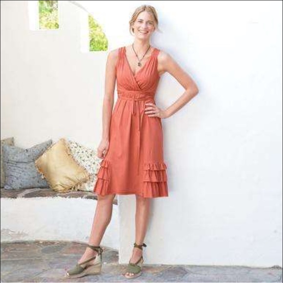 Sundance Women's Rumba Knit Dress Ruffles Medium - Picture 4 of 4